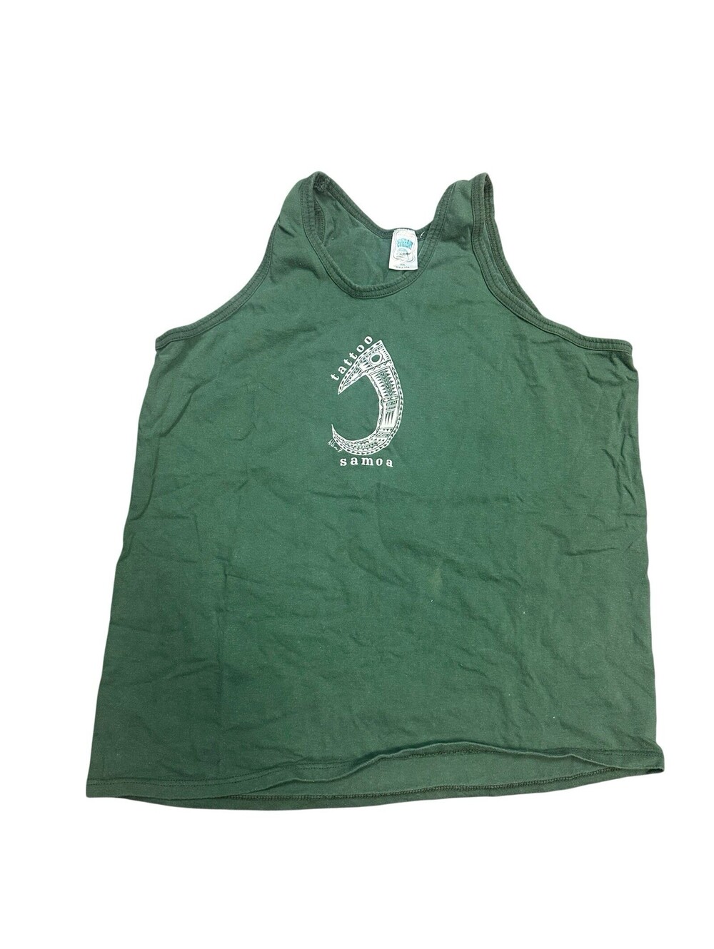 Ocean Current Men’s Tank Top Tattoo Samoa Green Size XL